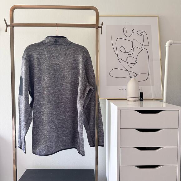 NWT New England Patriots Antigua Heather Quarter-Zip Pullover Jacket - Picture 3 of 14